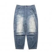Liberaiders®︎ / DENIM SARROUEL PANTS (Blue) - CANVAS
