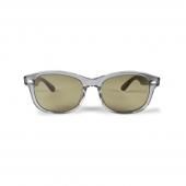 EVILACT EYEWEAR CYCLONE - Gray clear x Black marble  / Green lens.