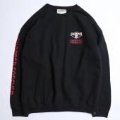 <img class='new_mark_img1' src='https://img.shop-pro.jp/img/new/icons1.gif' style='border:none;display:inline;margin:0px;padding:0px;width:auto;' />CANVAS x SISSY BOYS / CHOPPER FOREVER CREW NECK SWEAT (Black)