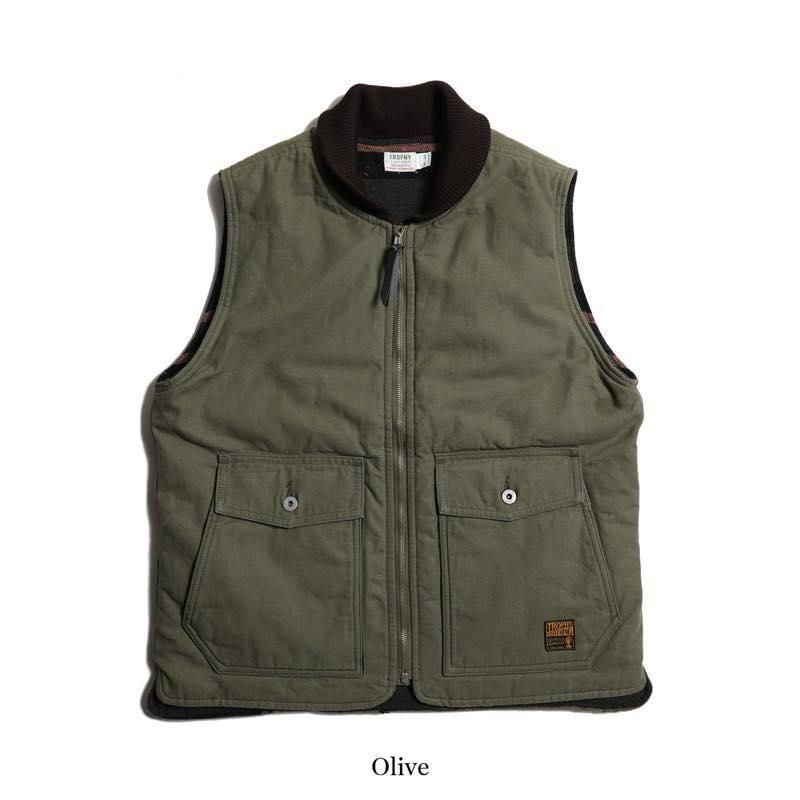 TROPHY CLOTHING - STORM VEST (OLIVE) / TR25AW-301 - CANVAS