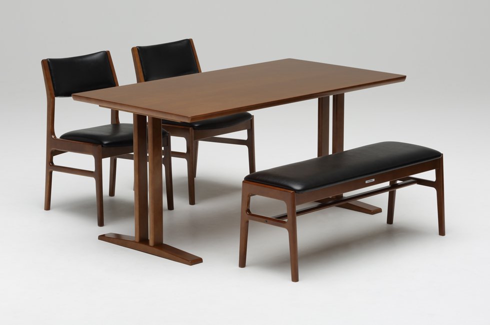 カリモク60+ ダイニングテーブルT1300ウォールナット色 | Plain Table