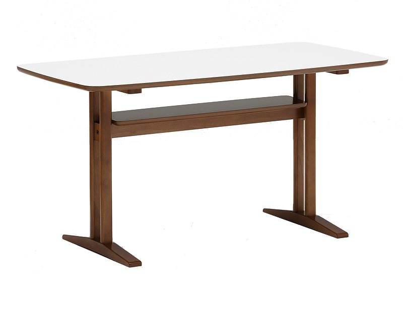 カリモク60+ カフェテーブル1200 ホワイト/ウォールナット色