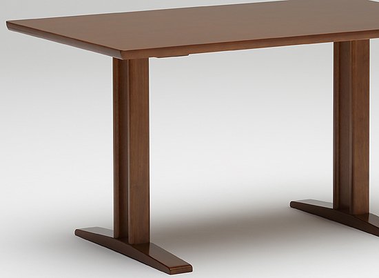 カリモク60+ ダイニングテーブルT1300ウォールナット色 | Plain Table