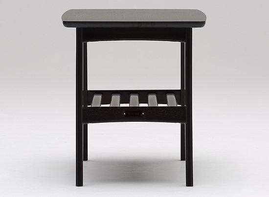 カリモク60 リビングテーブル小マットブラック色 | Plain Table