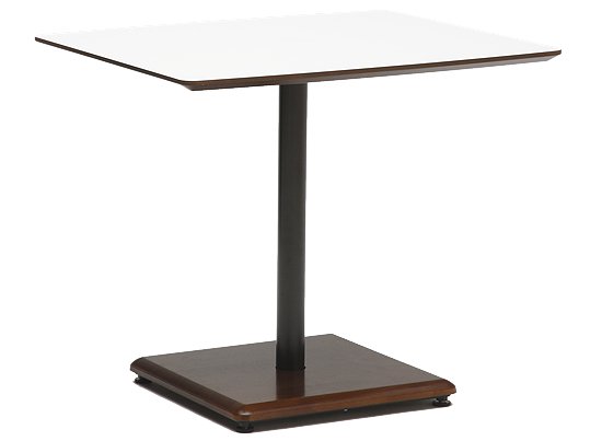 カリモク60+ カフェテーブルホワイト/ウォールナット色 | Plain Table