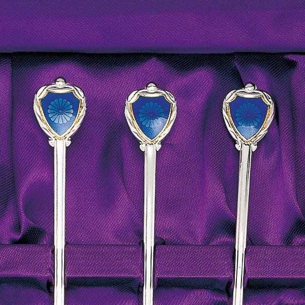 七宝ティースプーン 5本セット 青 - 叙勲・褒章・叙位ショップ