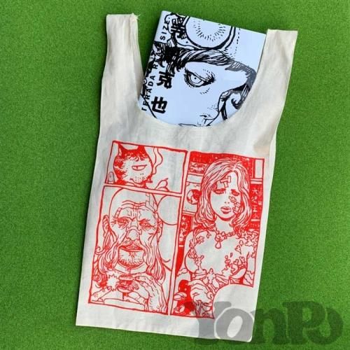 マルシェバッグ 寺田克也 Alternative Manga T Shirt Shop Yonpo マルシェバッグ 寺田克也 Alternative Manga T Shirt Shop Yonpo