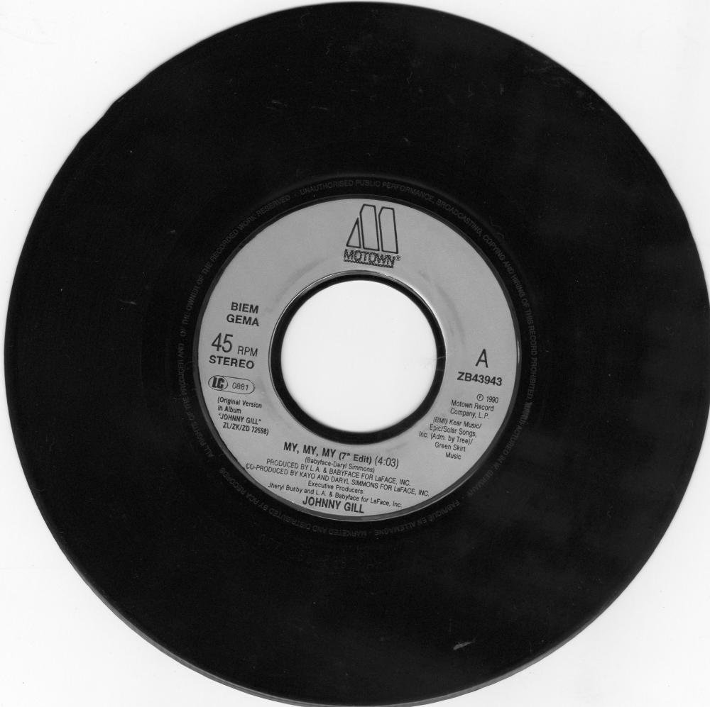 Johnny Gill / My,My,My(ベルギー） - charlie's record HIROSHIMA ...