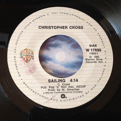 Christopher cross / sailing (7inch italy org) - charlie's record HIROSHIMA  | チャーリーズレコード