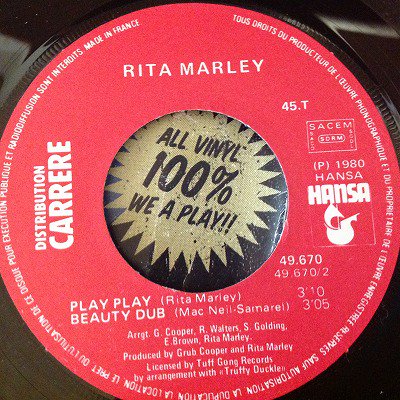 Rita marley / Play Play (7inch france org) - charlie's record