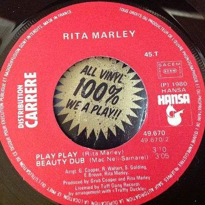 RITA MARLEY - PLAY PLAY PLAY(7inchレゲェ)