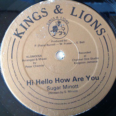 Sugar minott / Hi Hello How are you (12inch uk org) - charlie's