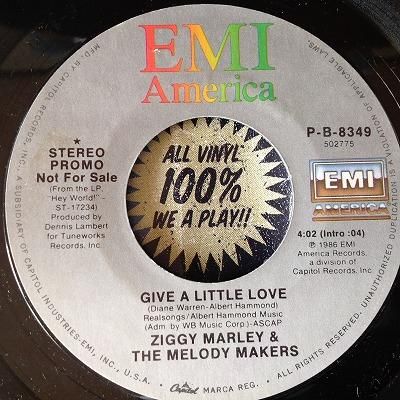 ziggy marley / Give a little love (7inch us EMI promo