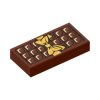 タイル1×2(チョコレート)　レディシュブラウン