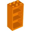 コンテナボックス2×3×5(冷蔵庫)　オレンジ