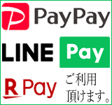 PayPay,LINE Pay,Rakuten Pay 利用可能