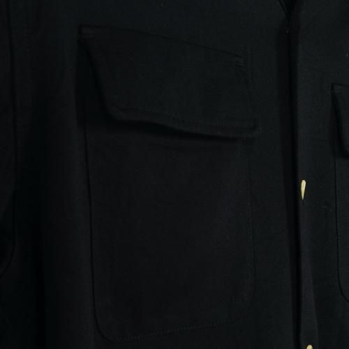 GAVIAL ガヴィル レーヨン ボーリングシャツ ブラック XS 半袖シャツ 専用】GAVIAL 黒 半袖ボーリングシャツ 刺繍デザイン - メルカリ