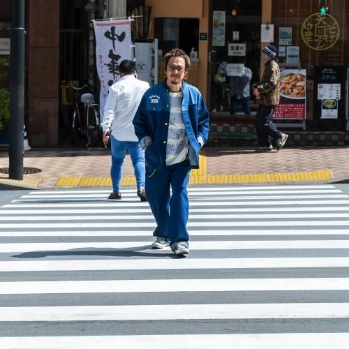GAVIAL,パンツ,bicolor denim pants