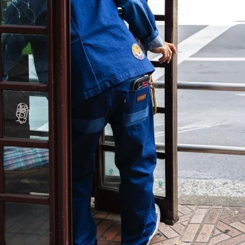 GAVIAL,パンツ,bicolor denim pants