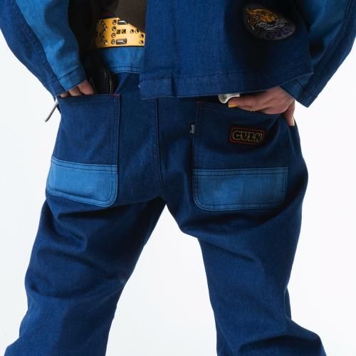 GAVIAL,パンツ,bicolor denim pants