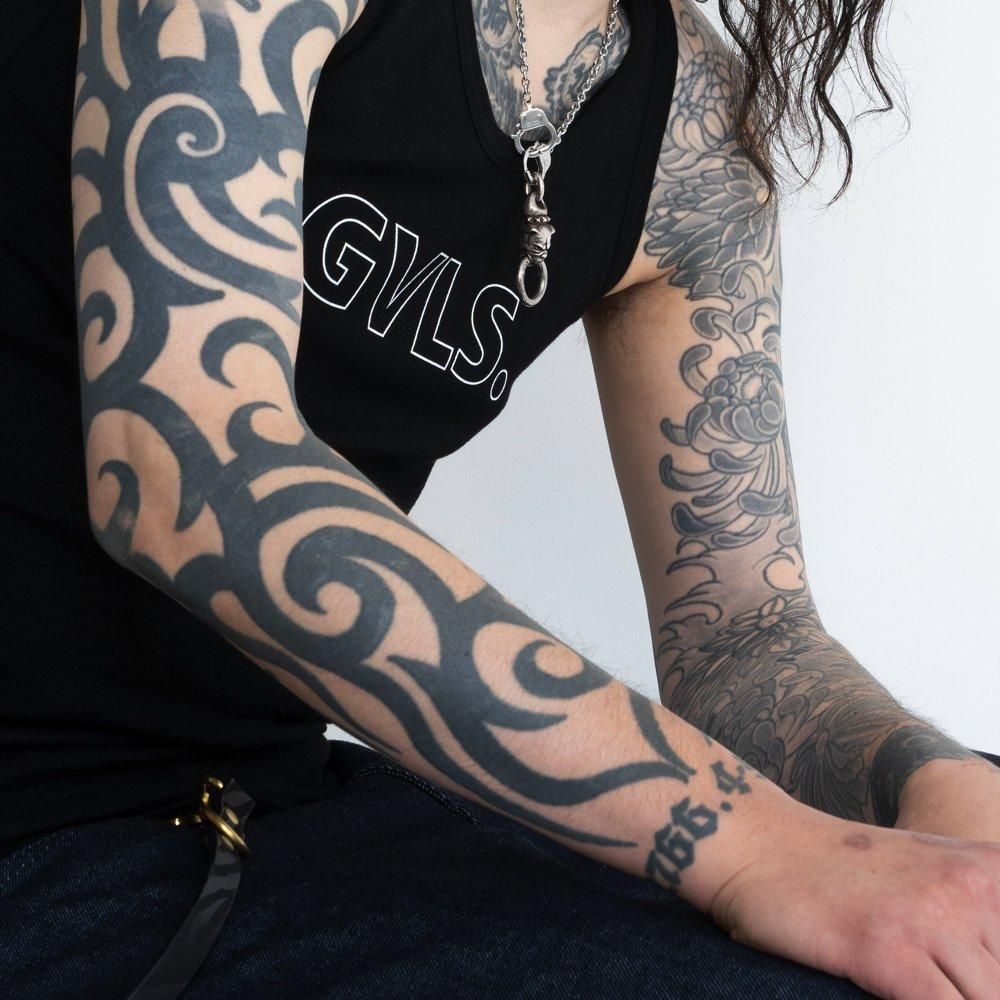 GAVIAL グラフィックタンクトップ 黒 GAVIAL, tanktop