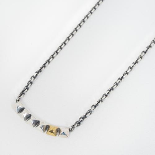 <img class='new_mark_img1' src='https://img.shop-pro.jp/img/new/icons5.gif' style='border:none;display:inline;margin:0px;padding:0px;width:auto;' />six studs neckalace_bicolor 