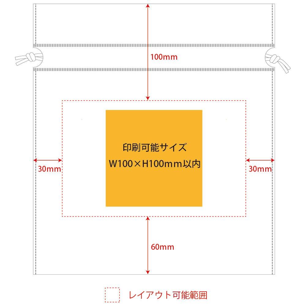 ◎不織布和風柄巾着袋－チェックとんぼ柄／100枚～ - 袋とバッグのプリント屋さん　既製品館