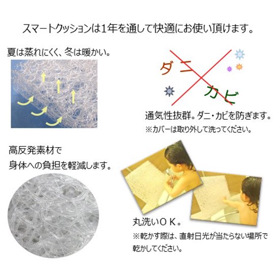 丸洗いできる高反発クッション 「ザック」の通信販売 | オフィス・介護