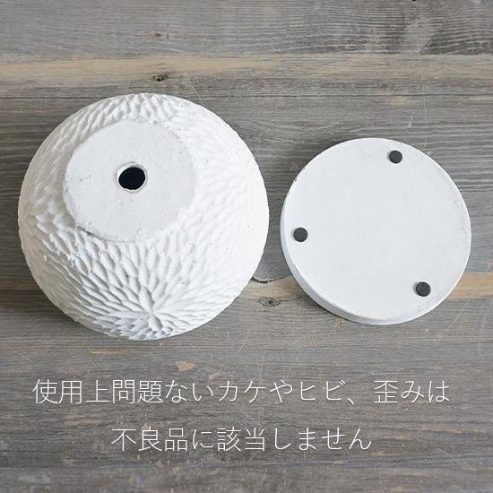 植木鉢 直径15cm 高さ12cm 受け皿付き ホワイトの通信販売