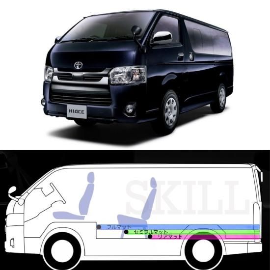 スーパーGL用フルマット／フローリング柄ナチュラルパイン 標準幅用