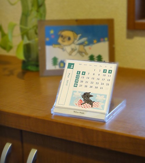 卓上カレンダー2013グリフォン_玄関