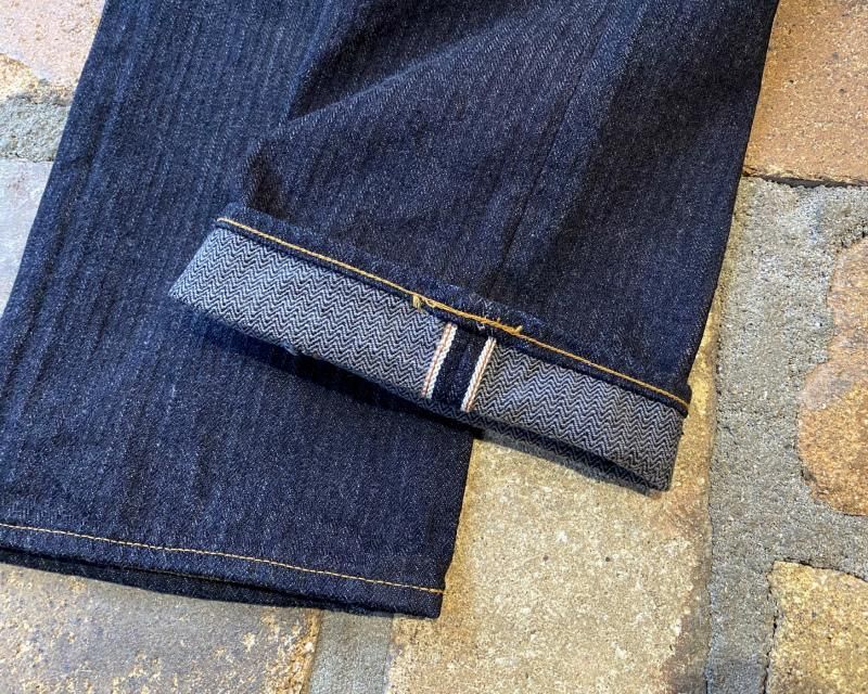 GZ-16SLST-Z01 16oz ZIP スリムストレートジーンズ ヘリンボーン