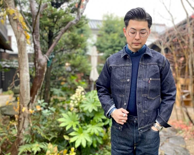 GZ-GJ1ST 16oz JEANJACKET-WWⅡ 1ST- ヒッコリー - 倉敷美観地区