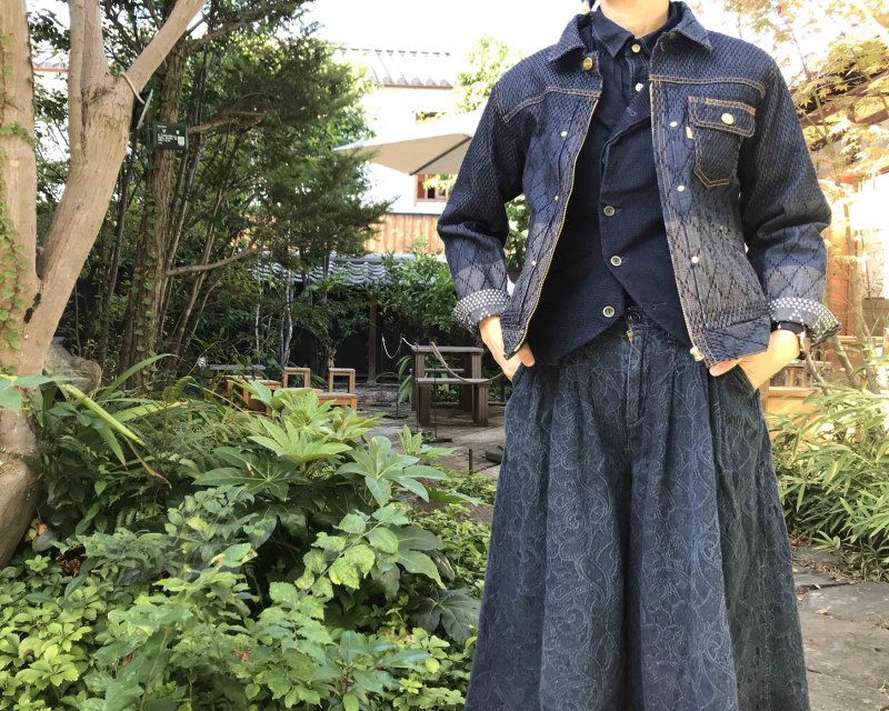 GZ-RGJ-0410 レディース Riders Jean Jacket -剣道デニム-　BLWH - 倉敷美観地区デニムショップ｜HEART  MADE BASE｜graphzero岡山児島デニムジーンズ