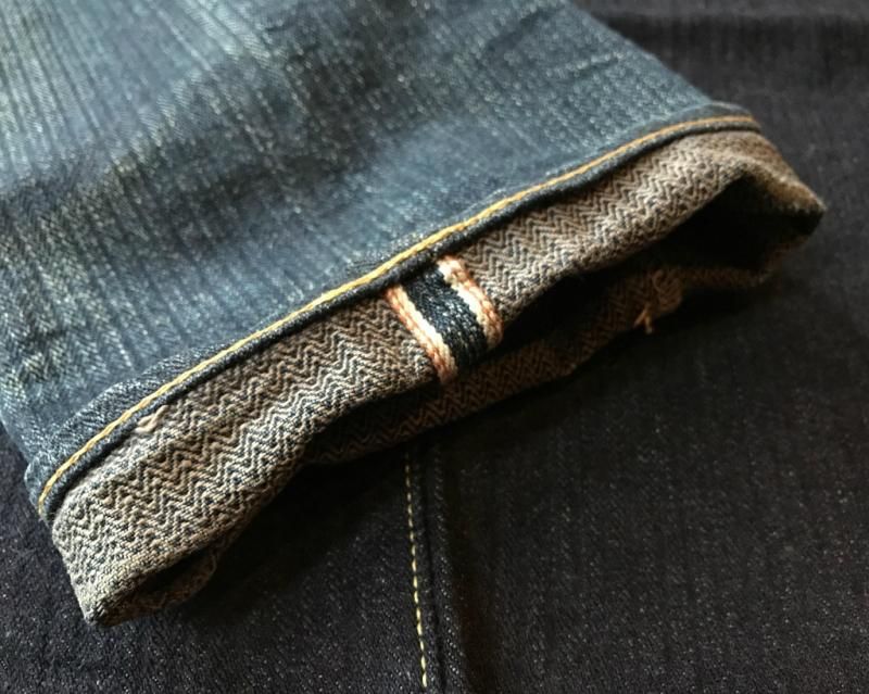GZ-16ST-01 16oz へリンボーン ストレートジーンズOW(38/40