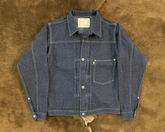 GZ-GJ1ST-0310 16oz　JEAN JACKET　-WWⅡ　1ST- ヒッコリー - 倉敷美観地区デニムショップ｜HEART MADE  BASE｜graphzero岡山児島ジーンズ