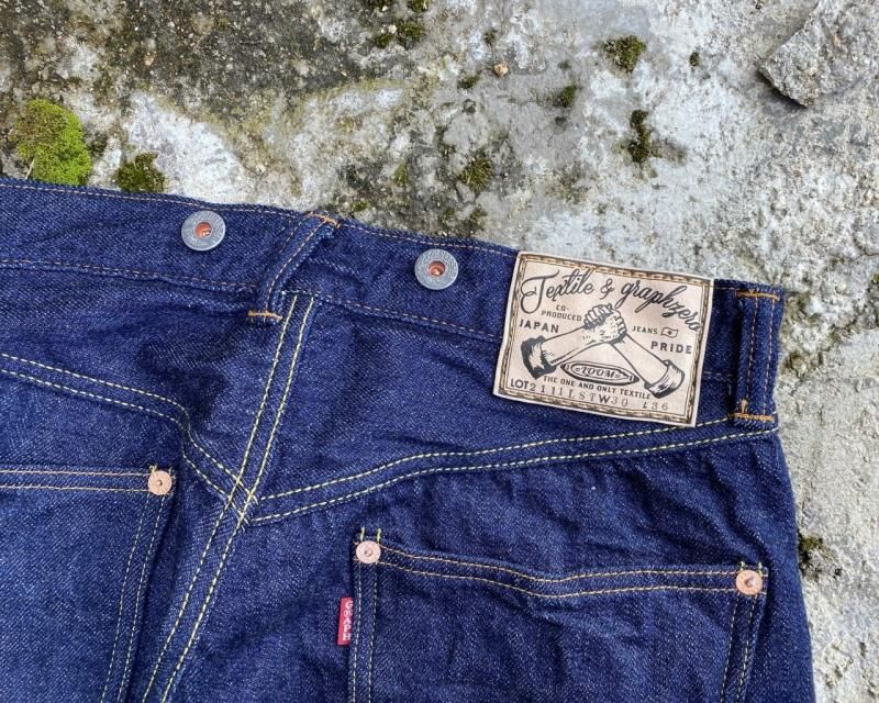 【美品】児島ジーンズ GZ-15SLSTSK-ID 15oz かせ染めスリムストレートジーンズ ID