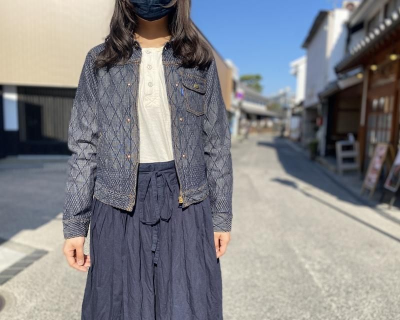 GZ-RGJ-0410 レディース Riders Jean Jacket -剣道デニム- WH