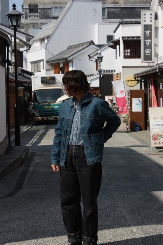 GZ-GJRG-0509 Jean Jacket -Raglan- GRN - 倉敷美観地区デニム