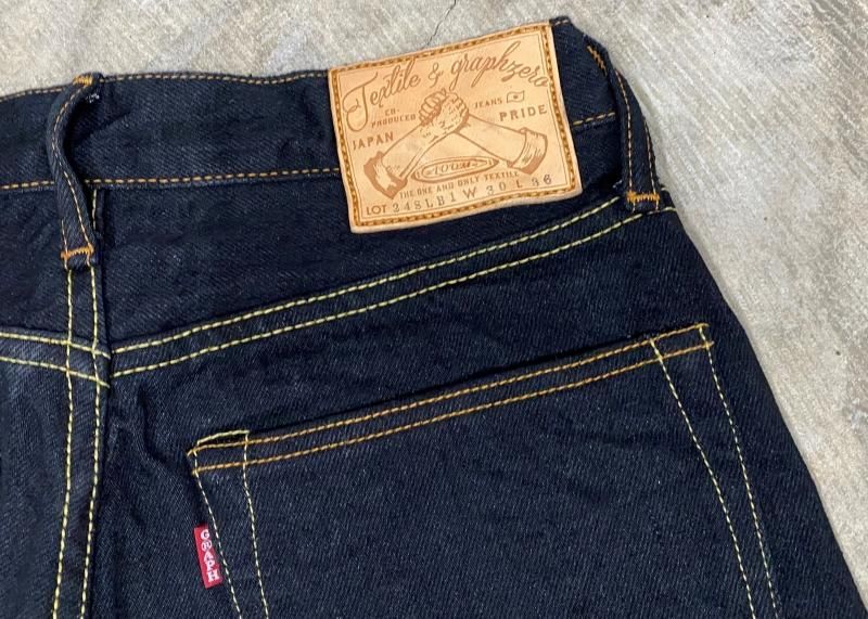 GZ-15SLST-BK 15oz スリムストレートジーンズ ブラック - 倉敷