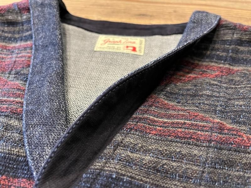 GZ-SLVT-0512RED ショールカラーベスト ネイティブ柄RED - 倉敷