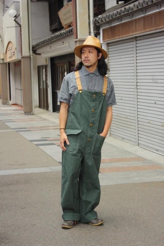 GZ-USNOA-0505GR Deck Bib Overall / デッキオーバーオール GRN