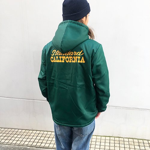 カラーグリーンSTANDARD CALIFORNIA SD Hood Coach Jacket