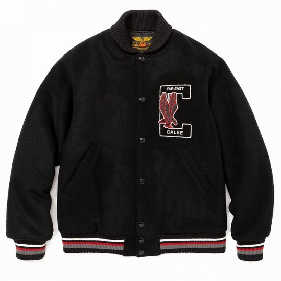<img class='new_mark_img1' src='https://img.shop-pro.jp/img/new/icons50.gif' style='border:none;display:inline;margin:0px;padding:0px;width:auto;' />CALEE College type wappen wool stadium jacket