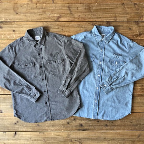 <img class='new_mark_img1' src='https://img.shop-pro.jp/img/new/icons12.gif' style='border:none;display:inline;margin:0px;padding:0px;width:auto;' />STANDARD CALIFORNIA SD Chambray Shirt