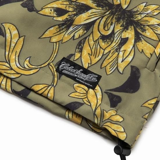 CALEE Allover flower pattern anorak parka - FLOATER