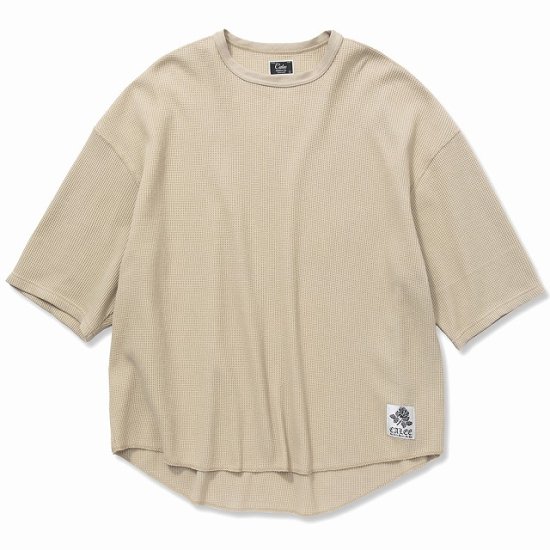 <img class='new_mark_img1' src='https://img.shop-pro.jp/img/new/icons50.gif' style='border:none;display:inline;margin:0px;padding:0px;width:auto;' />CALEE 5 Length sleeve drop shoulder waffle cutsew