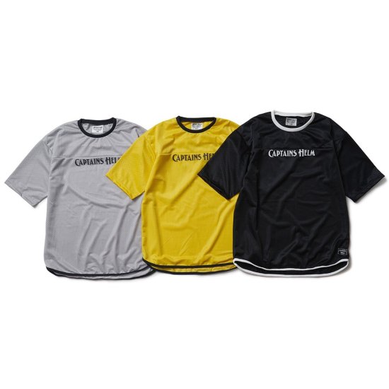 <img class='new_mark_img1' src='https://img.shop-pro.jp/img/new/icons50.gif' style='border:none;display:inline;margin:0px;padding:0px;width:auto;' />CAPTAINS HELM #LOGO DOUBLE MESH TEE