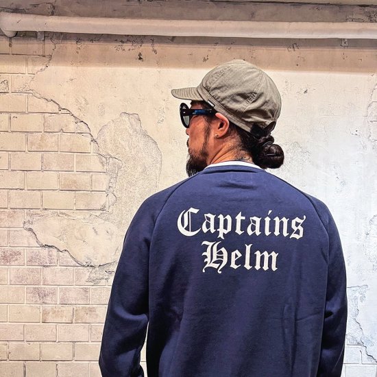 CAPTAINS HELM #LINE-RIB CREW SWEAT - FLOATER