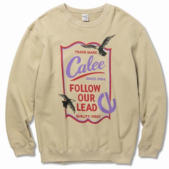 <img class='new_mark_img1' src='https://img.shop-pro.jp/img/new/icons50.gif' style='border:none;display:inline;margin:0px;padding:0px;width:auto;' />CALEE CALEE Sign board crew neck sweat Naturally paint design